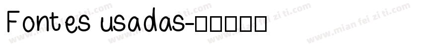 Fontes usadas字体转换
